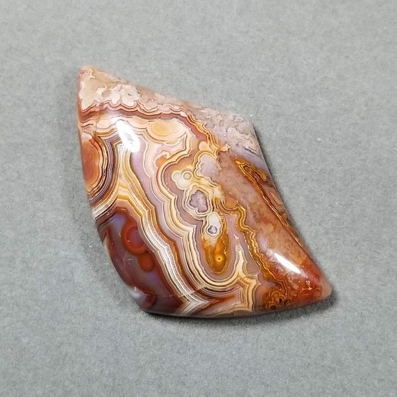 Large Laguna Lace Agate Cab * 47.29 X 29.42 X 8.09mm * Old stock cab* LLA09D2 - Picture 9 of 12